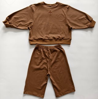 Chocolate Brown - Long Sleeve and Pants Set