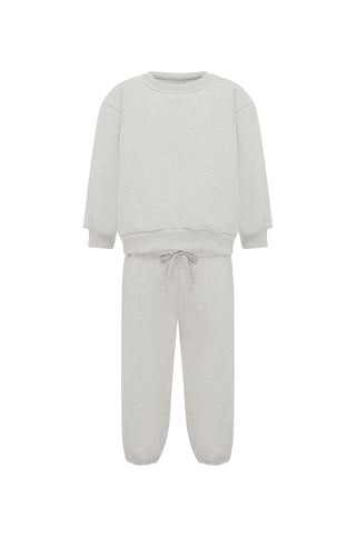 Gray - FLEECE SET LONG PANT AND SWEATER