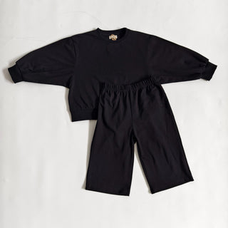 Black - Long Sleeve and Pants Set