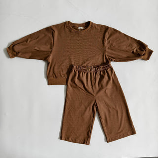 Chocolate Brown - Long Sleeve and Pants Set